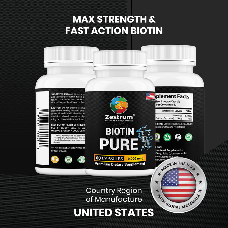 Pure Biotin 10000mcg